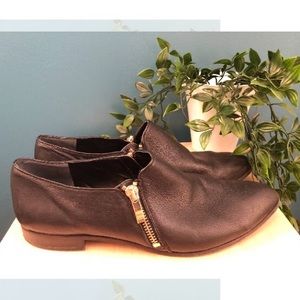 Franco Sarto black leather boots